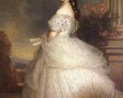 弗朗兹夏维尔温特哈特 - Empress Elisabeth of Austria with diamond stars on her hair